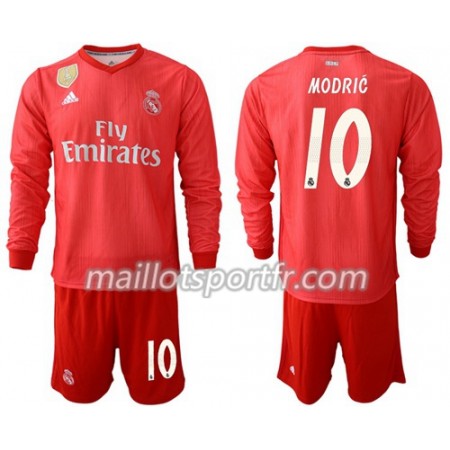 Maillot de Foot Real Madrid Modric 10 Enfant Troisieme 2018/19 ML